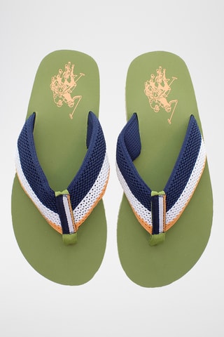 Slippers Hank - Olijfgroen en Marineblauw