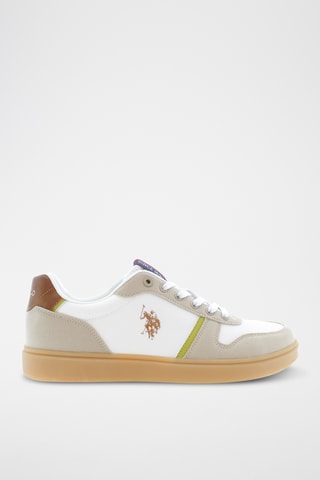 Baskets en nubuck Rokko - Blanc et beige
