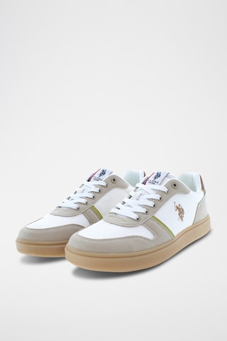 Baskets en nubuck Rokko - Blanc et beige