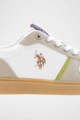 Baskets en nubuck Rokko - Blanc et beige