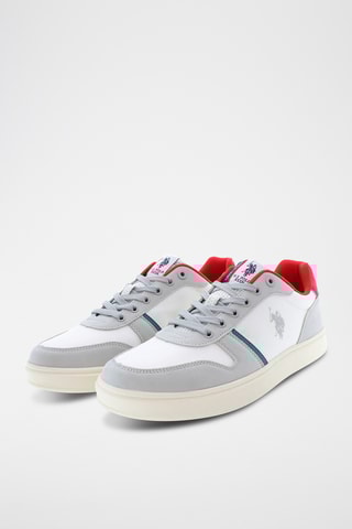 Baskets en nubuck Rokko - Blanc et gris clair
