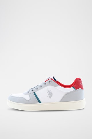 Baskets en nubuck Rokko - Blanc et gris clair