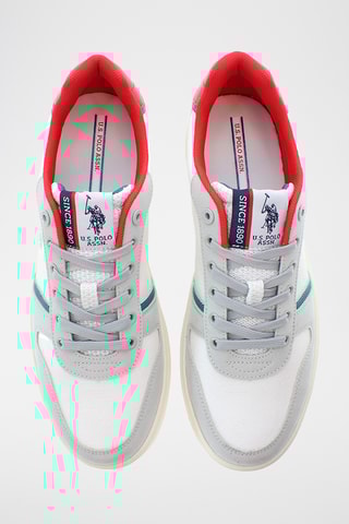 Baskets en nubuck Rokko - Blanc et gris clair