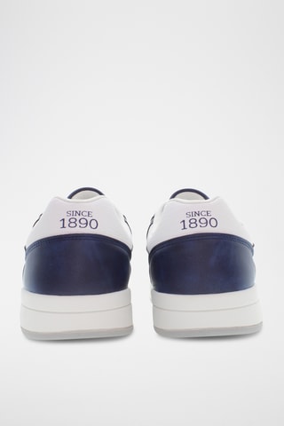 Baskets en cuir Steve - Bleu marine