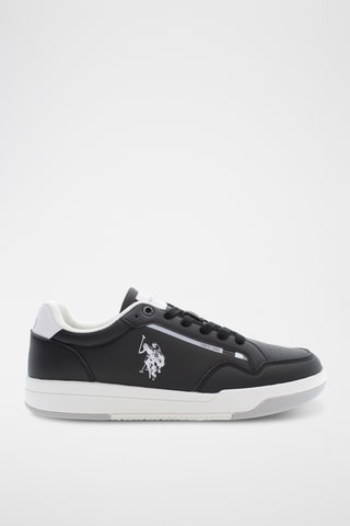 Baskets en cuir Steve - Noir et blanc