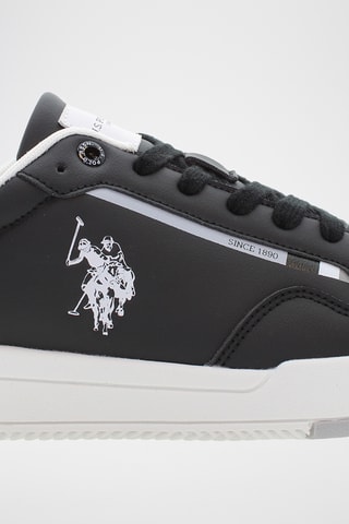 Baskets en cuir Steve - Noir et blanc