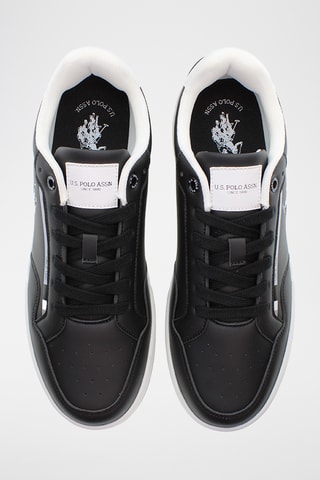 Baskets en cuir Steve - Noir et blanc