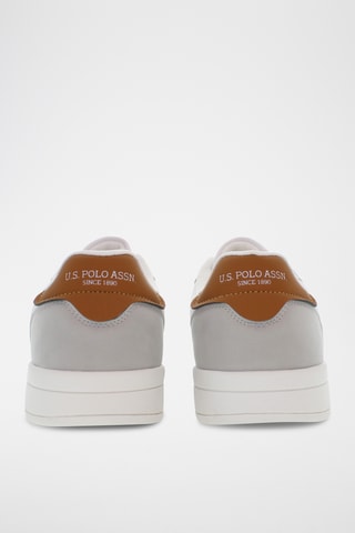Baskets en cuir Steve - Blanc et marron