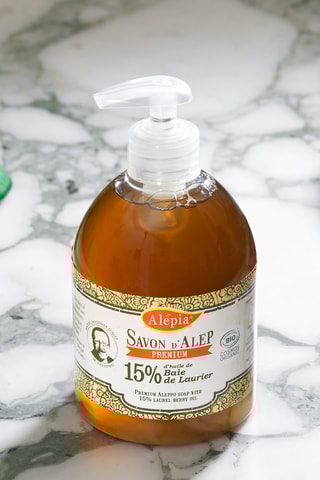 Savon d'Alep liquide premium bio huile de baie de laurier - 500 ml