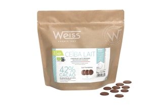 Fondette chocolat au lait bio 42% Ceïba - 
1 kg