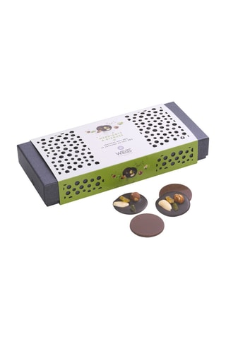 Coffret de Mendiants au chocolat noir et Disques au chocolat au lait - 220 g