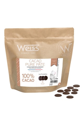 Sachet Fondette chocolat noir 100% pure pâte de cacao - 1 kg