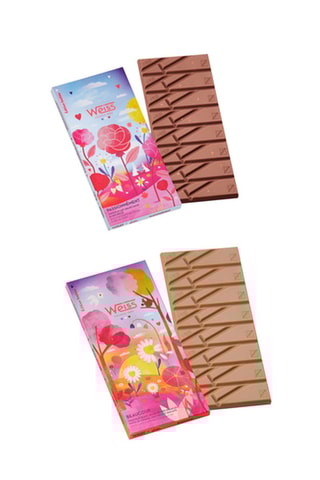 Tablette de chocolat blanc et cacao Beaucoup et Amour Laura Passionnement - 2 x 90 g