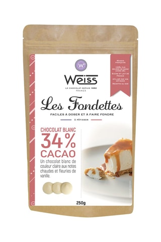 2 x Les Fondettes chocolat blanc 34% Aneo - 2 x 250 g