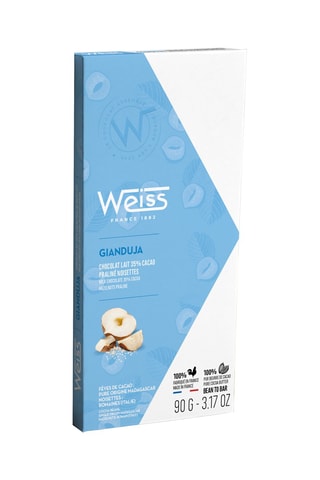 3 Tablettes chocolat lait Gianduja 32% - 90 g