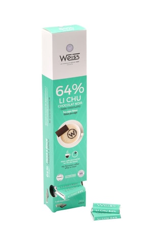 2 Reglettes Chocaf chocolat noir 64% Lichu - 180 g