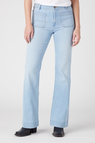 Jeans flare - Bianco, rosso e blu