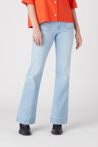 Jeans flare - Bianco, rosso e blu