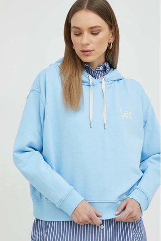 Sweat relaxed fit à capuche - Bleu