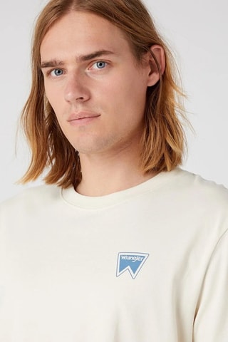 T-shirt - Bianco, arancione e viola