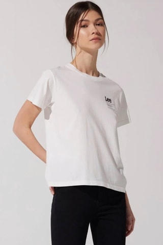 Tshirt relaxed fit - Blanc et bleu