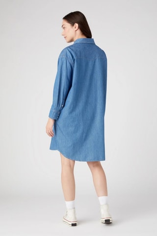 Robe chemise en jean - Bleu