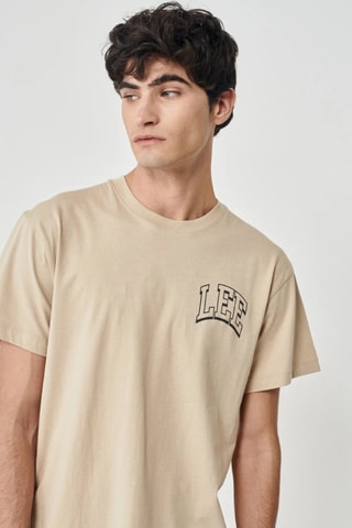 T-shirt - Nero e beige