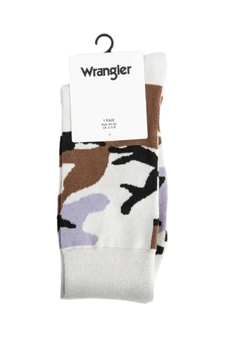 Chaussettes - Blanc, violet et gris