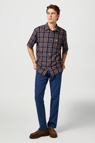 Camicia Shirt - Bianco, beige e blu