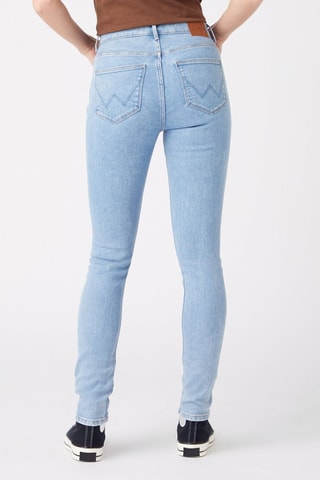 Jean skinny fit taille haute - Bleu