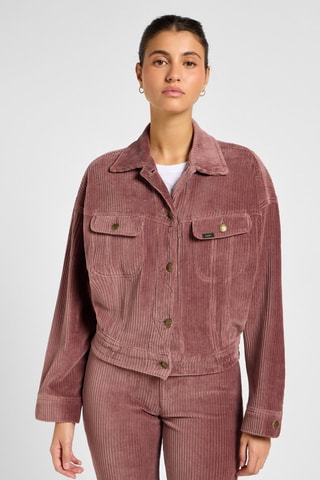 Veste en velours Rider - Rose