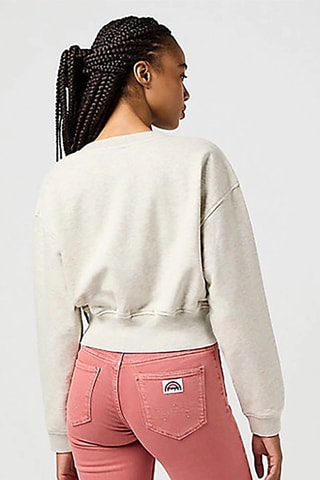 Sweat relaxed   chiné - Blanc