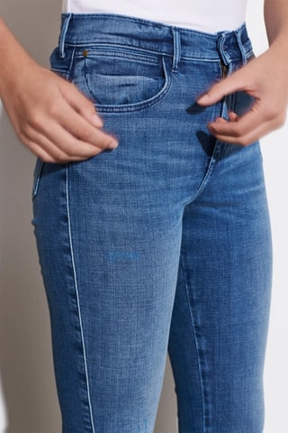 Jeans skinny fit a vita alta - Blu