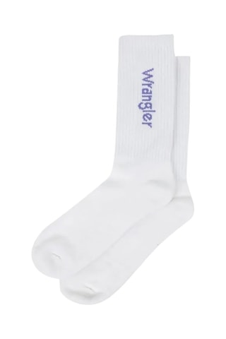 2 paires de chaussettes - Blanc et violet