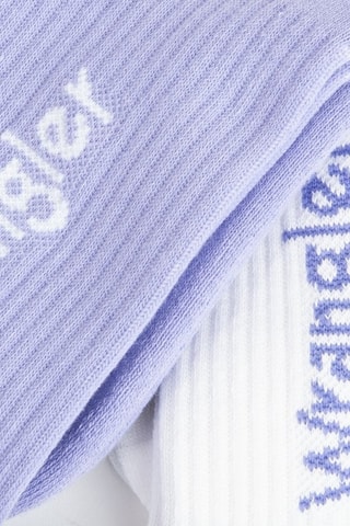 2 paires de chaussettes - Blanc et violet