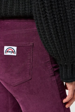 Pantaloni in velluto Flare - Bianco, blu e viola