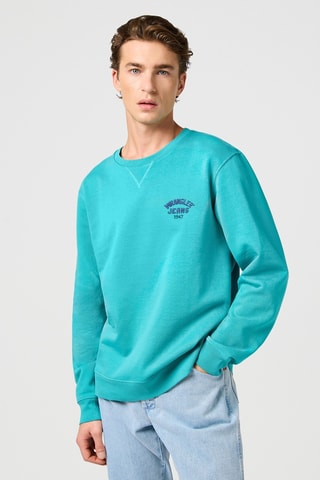 Felpa regular fit - Blu