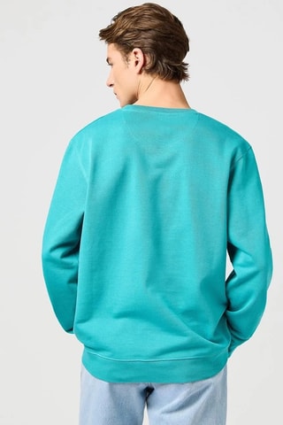 Felpa regular fit - Blu