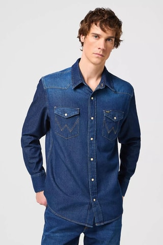 Camicia regular fit - Blu