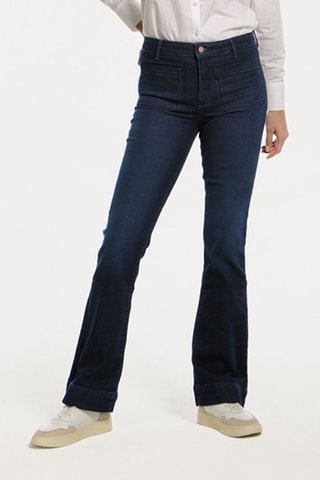 Jeans flare American - Bianco, rosso e blu