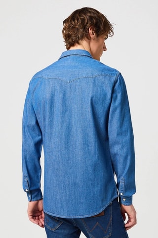 Camicia Western - Nero e blu