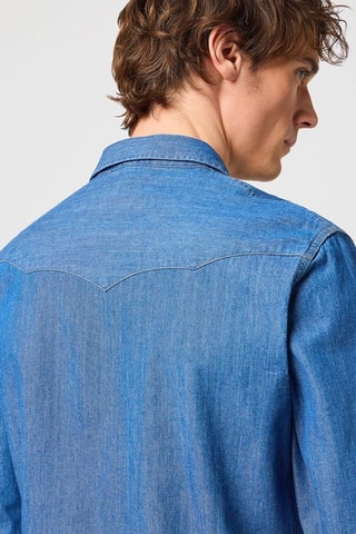 Camicia Western - Nero e blu