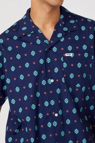 Camicia - Beige, blu e marrone