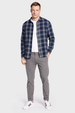 Camicia Western - Bianco, nero e blu