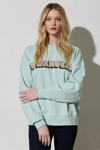 Sweat relaxed fit - Bleu, orange et vert