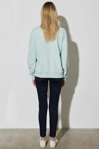 Sweat relaxed fit - Bleu, orange et vert