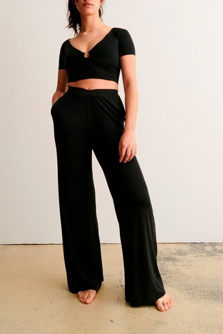 Crop top Detailiz Preto