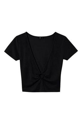 Crop top Detailiz Preto