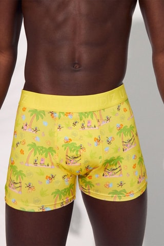 Boxers Patrick Estrela e Bob Esponja Bob Esponja Repeatiz Bobplagiz Amarelo