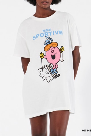 Pijama Senhora Marota Senhoras e Senhores Misssportiz - Cru